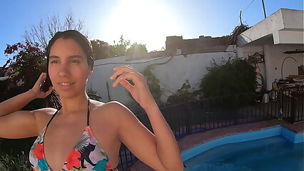 Lalilove returns with a relaxing ANAL SEX by the pool